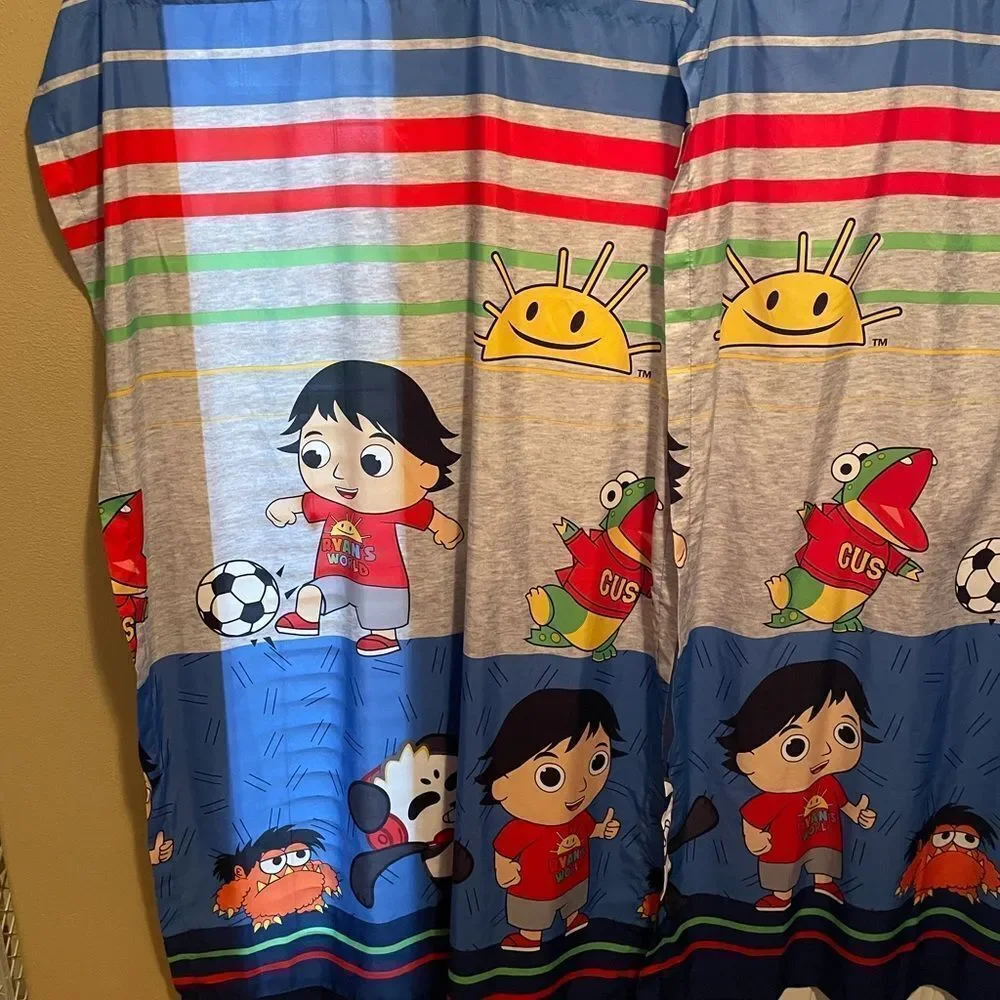 Ryan’s World Curtains set of 2 Panels OR Flat Sheets!